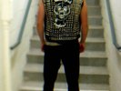 Studded Punk Denim Vest Motorhead JFA Metal Vtg Oi NR