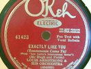 82) 78 RPM  LOUIS ARMSTRONG and His ORCH.  OKEH 41423