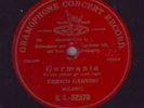 RARE 10” RED G&T FLUSH LABEL – ENRICO CARUSO – GERMANIA