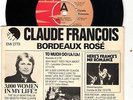 Claude Francois Bordeaux Rose UK DEMO 45 PICTURE SLEEVE