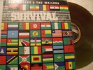 THE WAILERS/SURVIVAL LP COLOUR VINYL RARE ORIG JAMAICAN