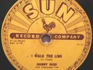 JOHNNY CASH SUN I WALK THE LINE / GET RHYTHM  78 RPM