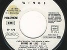 BEATLES McCartney Wings Let 'Em In FRENCH Promo45