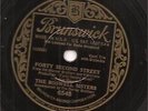 78 RPM Boswell Sisters BRUNSWICK 6345 42nd Street '33