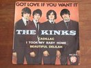 RARE FRENCH EP THE KINKS/CADILLAC/PYE VOGUE PNV24131