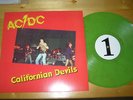 AC/DC Californian Devils - rare Live LP 78 GREEN VINYL
