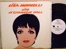 ANDY WARHOL liza minnelli LIVE CARNEGIE ART COVER