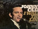 JOHNNY CASH  AUTOGRAPH 33 LP RECORD - RARE  COA