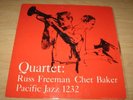 RUSS FREEMAN CHET BAKER QUARTET LP