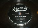 Red Allen Bluegrass Kentucky 78 Preaching Paul & Silas