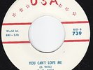 T.V. SLIM You Can't Love Me RARE r&b blues 45 LISTEN