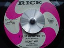 TEDDY HILL - Northern Soul -I JUST DROPPED IN - LISTEN