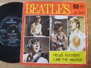 BEATLES HELLO, GOODBYE EXPORT w RARE SWEDISH PS LISTEN