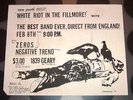ZEROS | NEGATIVE TREND | CLASH - Flier 2/8/79 KBD Punk