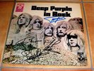 DEEP PURPLE-In Rock LP Hör zu +Autogramme, signed,RARE