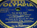 RARE--GEORGETTE  PLANA -DE LA MADELEINE A L 'OPERA