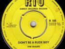 THE RULERS/SKINHEAD REGGAE/RIO 105/EX..LISTEN