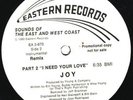 RARE Modern soul 12 JOY : I need your love    remix