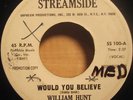 NORTHERN SOUL william hunt WOULD YOU BELIEVE promo