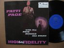 Patti Page LP W/ Pete Rugolo All Stars ORIG JAZZ