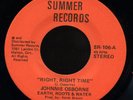 Johnny Osbourne - Right Right Time Canada 45 Listen
