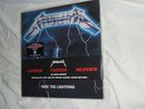 Metallica Ride the Lightning Blue Vinyl Ltd Ed dbl LP