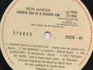 IRON MAIDEN-SEVENTH SON OF A SEVENTH.-RARE GUATEMALA LP