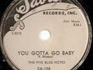 VOCAL GROUP- FIVE BLUE NOTES- SABRE 78 RPM RECORD- HEAR