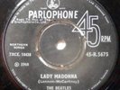 The Beatles Lady Madonna Made In India 45 Rpm 7