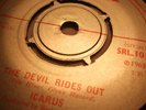 ICARUS: THE DEVIL RIDES OUT, RARE 60s PSYCH 45, EX
