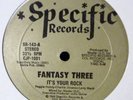 FANTASY THREE - Its Your Rock - SPECIFIC rap 12