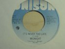 Rare Midnight 45 never too late Modern Soul Funk Canada