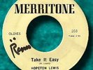 HOPETON LEWIS- Take It Easy/Sounds & Pressure MERRITONE
