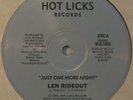 LEN RIDEOUT Just One More Night MODERN SOUL/BOOGIE 12