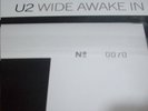 U2 Wide Awake In Europe LP VERY FIRST ED. N° 0070/5000