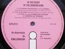 KING CRIMSON - IN THE COURT OF THE CRIMSON KING- PINK