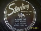 HANK WILLIAMS/COUNTRY BOYS-STERLING- 10