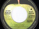 MARY HOPKIN Let My Name Be Sorrow APPLE 45 & PS Japan