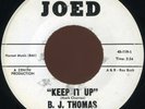 BJ THOMAS Keep It Up TX NORTHERN SOUL 45 listen
