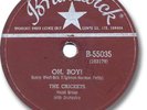 BUDDY HOLLY & the Crickets 78 RPM Record. Oh Boy