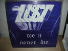 LUST We'll never die LP BLUE VINYL FRENCH EPIC METAL