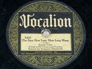 LEROY CARR/SCRAPPER BLACKWELL  Vocalion #1435  *3 DAYS*
