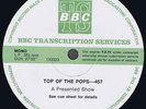 BBC UK LP Top Of The Pops 457 Nazareth Babe Ruth Focus
