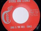 Dino & The Dell Tones Sticks and Stones Garage 45 HEAR
