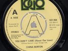 China Burton You Don't Care RARE Modern Soul 45 HEAR