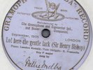 Nellie Melba - Lo here the gentle lark