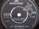 The Beatles ALL YOU NEED IS LOVE rare 1st Pr 45 -no ref