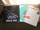 AC/DC ** Buzz OFF ** AQUA Vinyl LP w/ Extras 1986
