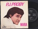 P J PROBY MARIA AUSSIE EP W/- P/S 1960s BEAT POP