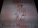 CUNIOT/GESLIN/DUFOUR : SCHAEFFER PAROLE ET MUSIQUE LP
